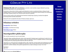 Tablet Screenshot of ozmium.com.au